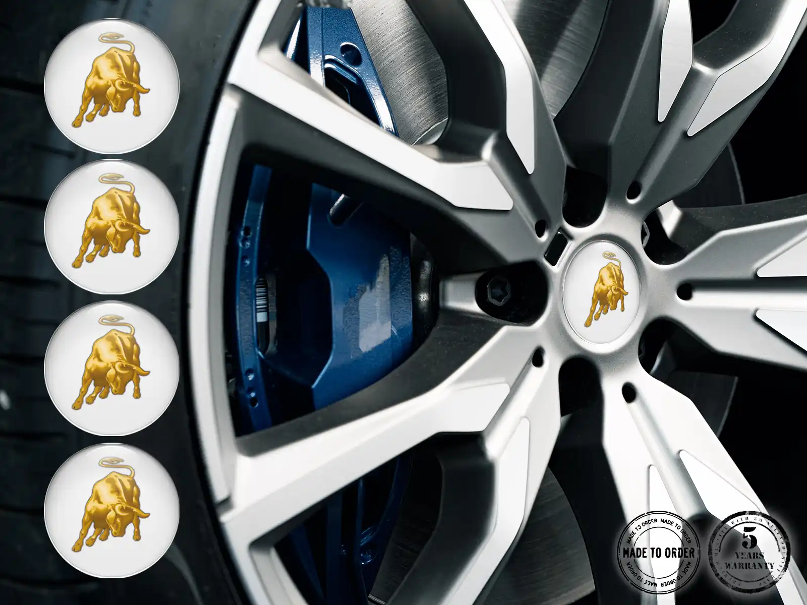 Lamborghini Calcomanías Bombadas Custom Logos Premium de Aro